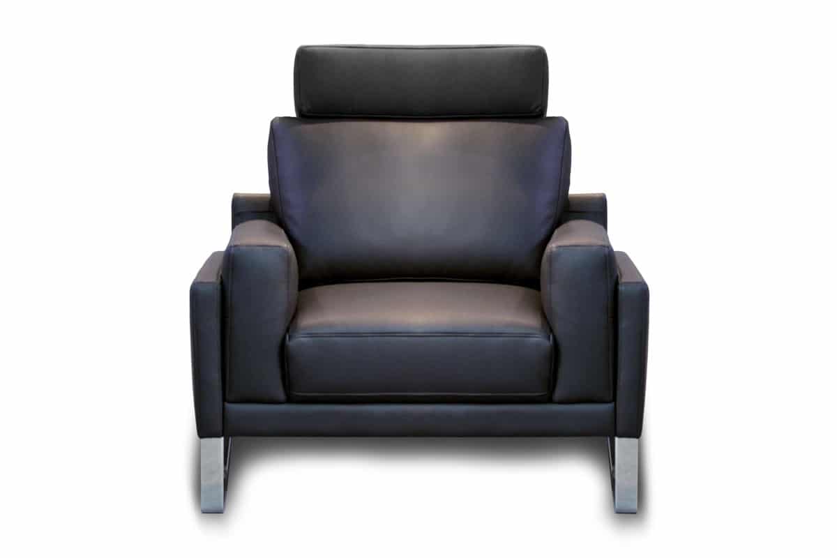 Sessel-leder-edelstahlkufen