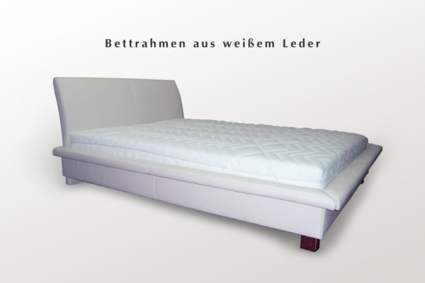 Bettrahmen aus echtem Leder