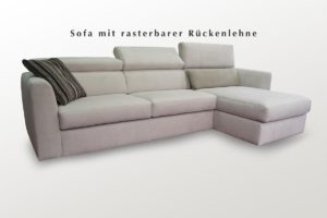 Weißes Sofa mit Liege