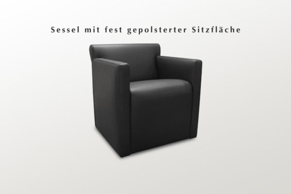 Sessel mit PVC-Gleitern
