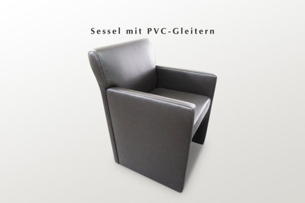Geschlossener Ledersessel