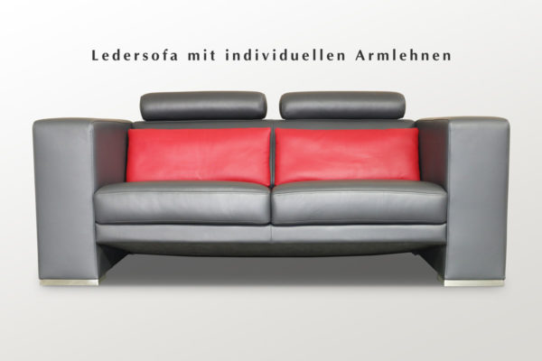 Sitzgarnitur in Stoff oder Leder